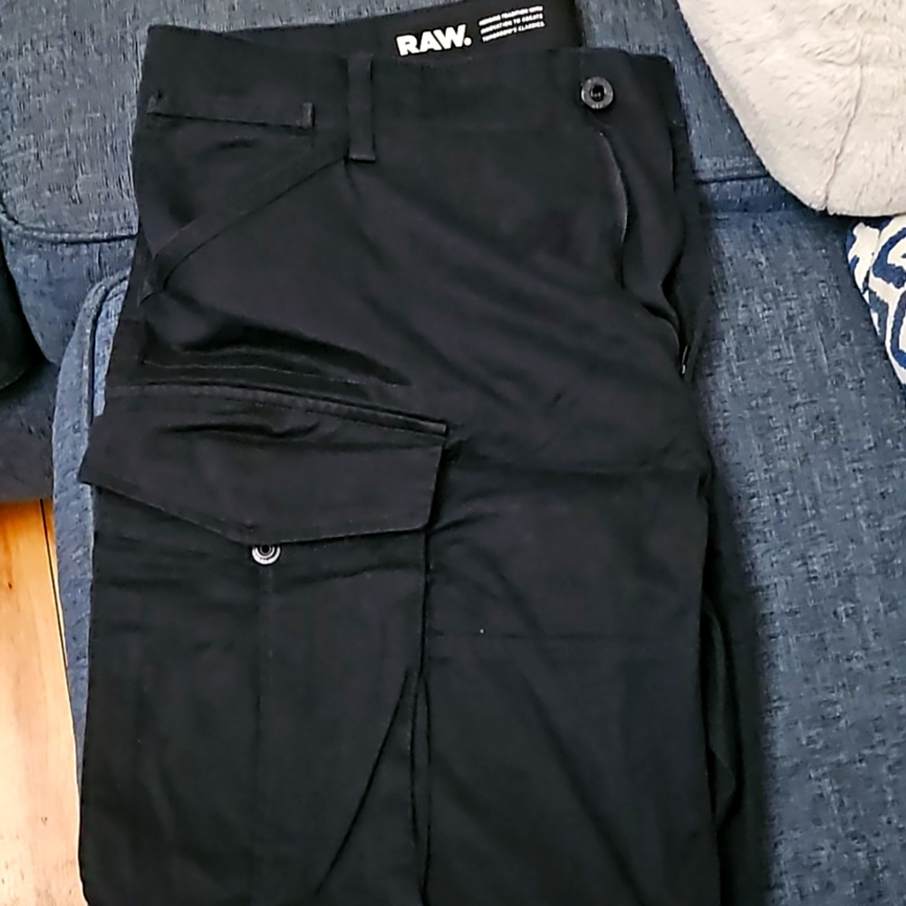 Black cargo shorts